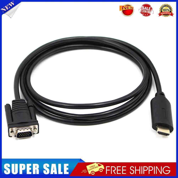 1.5m HDMI Male to VGA Male Cable for Computer Monitor Projector TV Game Console