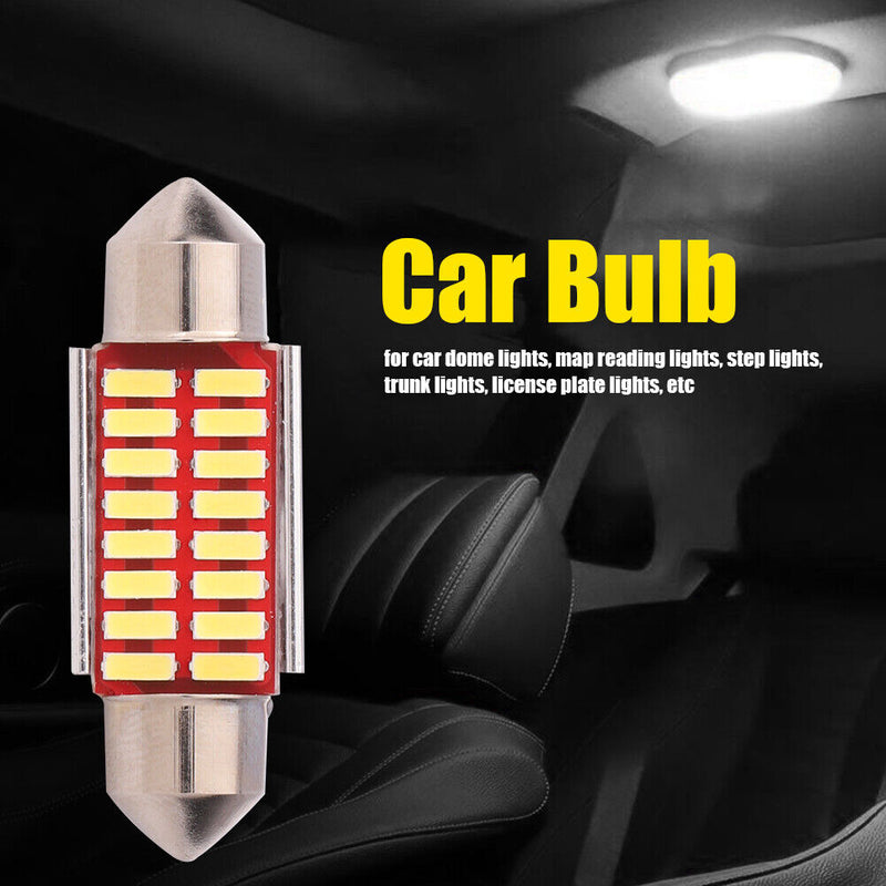 Festoon LED Car Bulb 36mm 6000K 4014 SMD Canbus Map Reading Dome Lamp Bulb Newly