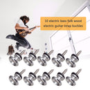 10pcs Guitar Strap Locks Button Pins for Electric Acoustic Bass Locking Par