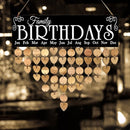 Creative Family Decorative Listing Wooden Calendar Birthday Reminder Boards