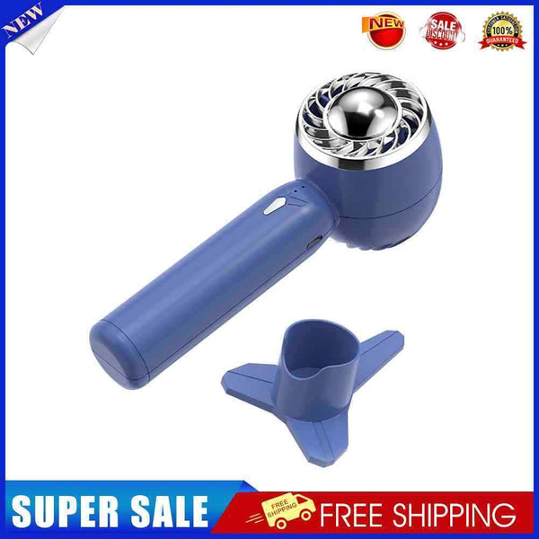 Handheld USB Mini Fan Summer Portable Outside Travel Cooling Fans (Blue)
