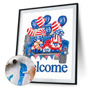 Hand Painted Oil Paint by Numbers DIY Flag Goblin Drawing Wall Decoration Gift