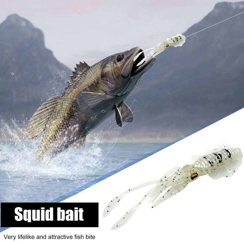 15.5cm 15g Squid Sea Fishing Lures Crankbait Artificial Soft Bait Fishing Tac