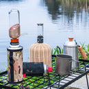 6.5x9.9cm Gas Canister Cover Protector Storage Bag for Camping (Light Camo)