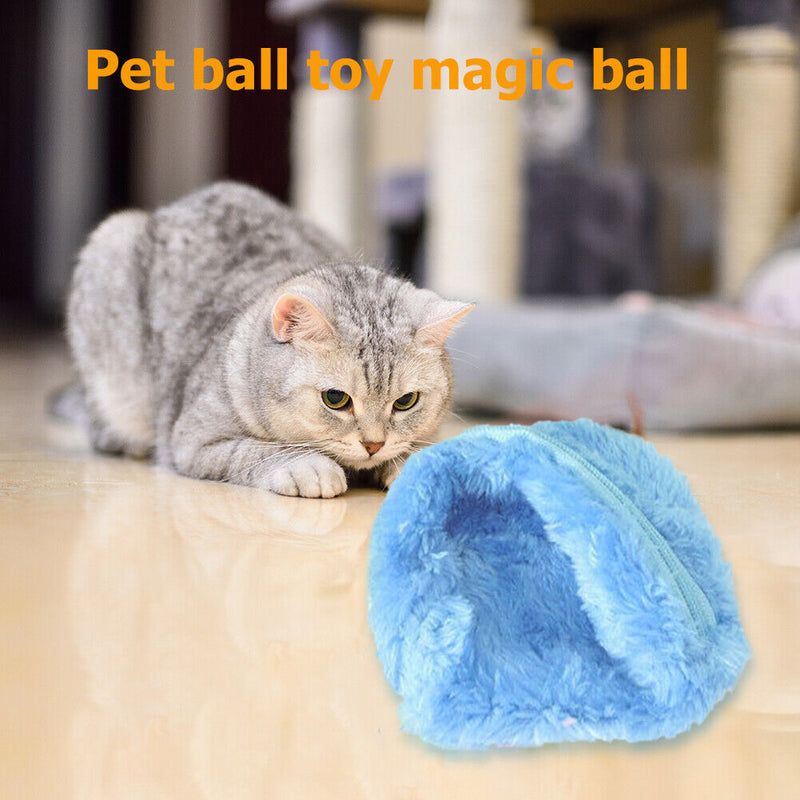 5pcs Pet Electric Magic Roller Ball Automatic Dog Cat Funny Rolling Toys