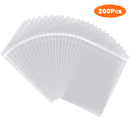 Clear Cellophane Bags - 200 Pack Self Sealing Bags for Jewelry Cookies Candle