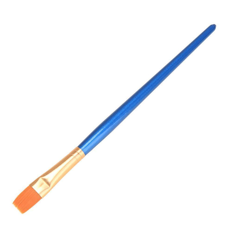 10pcs Kids Student Hand Painted Blue Watercolor Gouache Color Brush Nylonhaa