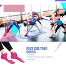 Women Yoga Socks Non-Slip Quick-Dry Backless Ballet Pilates Socks (Rose) Newly