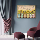 5D DIY Diamond Painting Sunflower Bottle Full Round Kit Rhinestones Home De