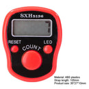 LCD Display Finger Counter LED Luminous Electronic Tally Counter (Red)