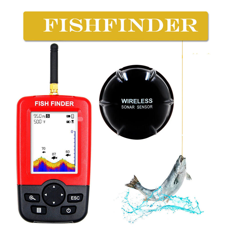 Portable Wireless Sonar Sensor Fish Finder Depth Locator Echo Sounder Fishfinder