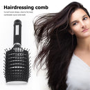 Big Curved Comb Wide Tooth Large Plate Hairdressing Hair Ribs Brush (Black)