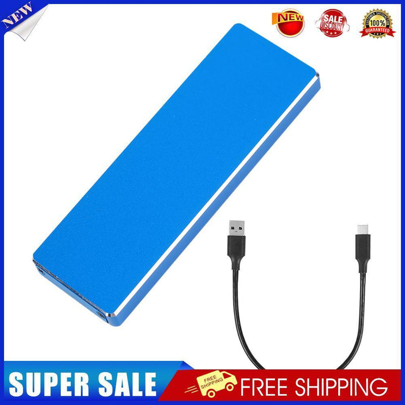 M.2 NGFF SATA SSD 6Gbps External Enclosure for 2230/2242/2260/2280 (Blue)