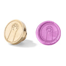Ancient Wax Seal Head Replacement Round Seal Head for DIY Card Envelope Stamps