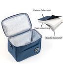 Portable Lunch Insulation Bag Waterproof Food Ice Pack Thermal Bags (Navy) Newly