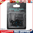 12x M5x10mm Disk Brake Rotor Bolts Mountain Bike T25 Brake Screws (Black)