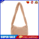 Women Fashion Winter Soft Plush Shoulder Bag Cherry Print Small Handbag (C)
