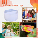 #A Silicone Split Cups for Acrylic Paints Pouring Reusable Silicone Dividers Cup