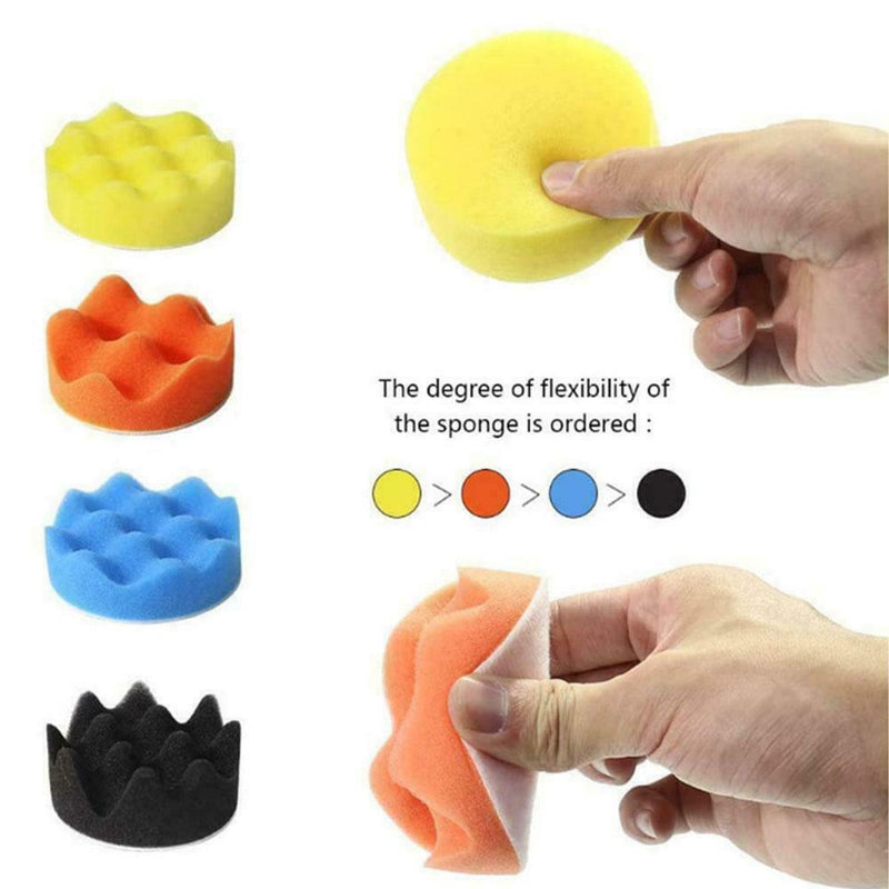 Car Buffing Pads Polishing Sponge Buffer Waxing Foam U Polisher K For Drill L1I7