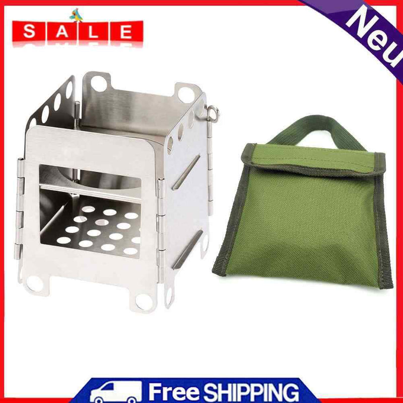 Outdoor Firewood Stove Portable Camping Picnic Travel Hiking BBQ Charcoal Stove