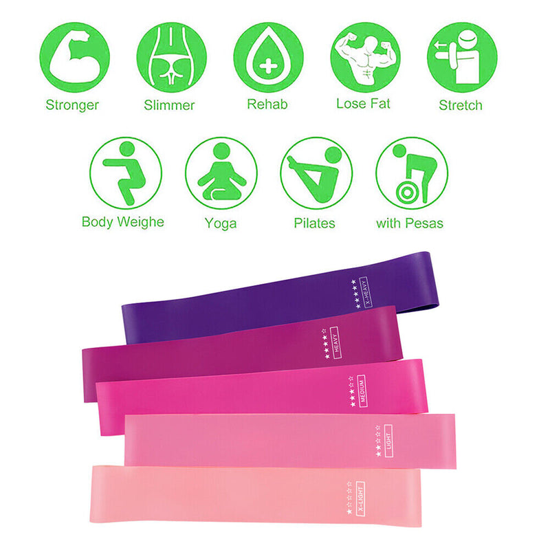 Emulsion Fitness Stretch Band Lightweight Unisex Tension Band Sports Accessories