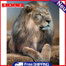 5D DIY Full Round Drill Diamond Paint Lion Mosaic Rhinestone Drawing Picture Kit