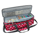 #A Yarn Storage Bag Red Polka Dot Print Wool Knitting Sewing Tool Travel Organiz