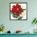 11CT Stamped Kit Handmade Flower Plant Cross Stitch DIY Bedroom Needlework Gi