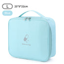 Portable Travel First Aid Kit Medical Bag Emergency Storage Box (Blue L) Newly