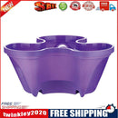 Strawberry Planter Pot Stackable Flowerpots Plants Seedling Holder (Purple)