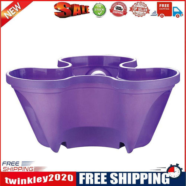 Strawberry Planter Pot Stackable Flowerpots Plants Seedling Holder (Purple)