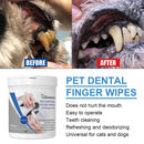 50Pcs/Box Dog Cat Puppy Dental Oral Teeth Cleaning Care Wet Wipe Pet Supplies_