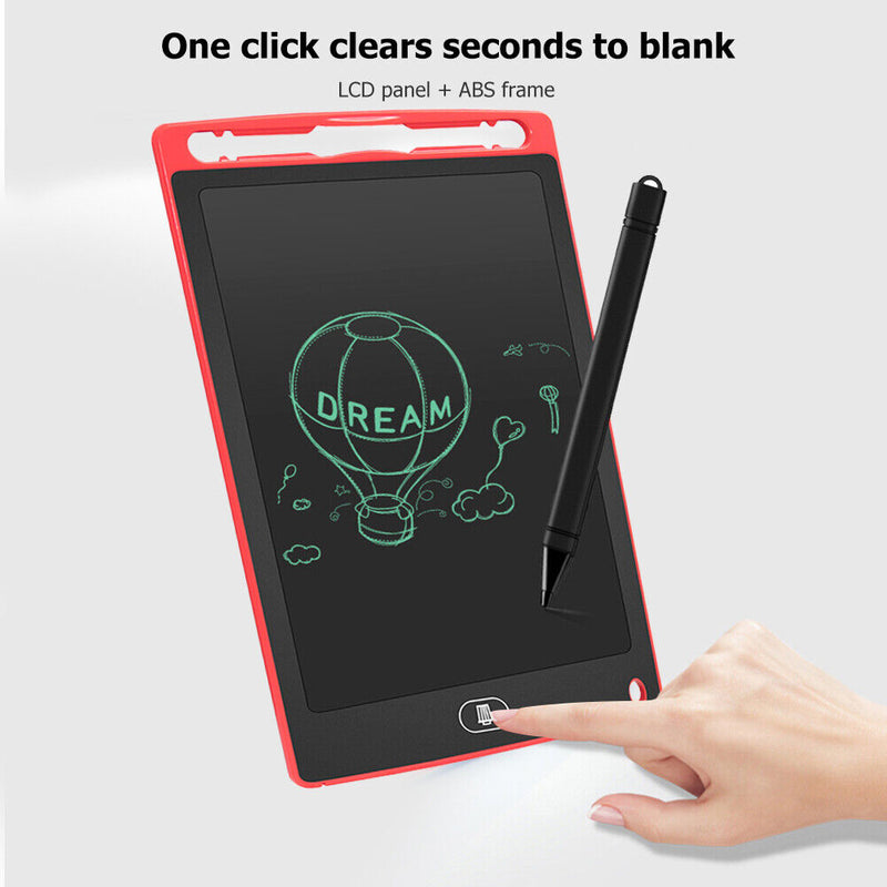 8.5 inch Digital LCD Writing Tablet Ultra-Thin Drawing Pad with Pen (Red)