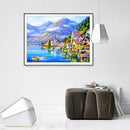 Seaside Town 5D Full Drill Diamond Painting Embroidery DIY Craft Needlework