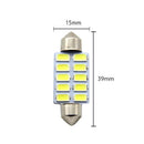 Canbus White 39MM Festoon Light Dome Lamp C5W Car LED Reading Bulbs For 4Pcs