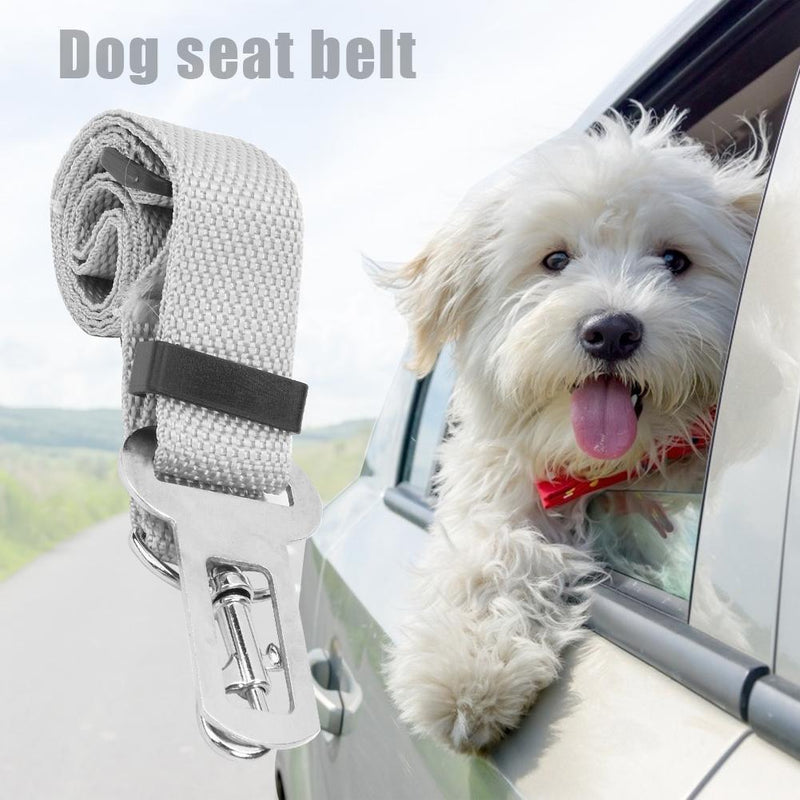 Car Pet Dog Seat Belt Adjustable Puppy Safety Seatbelt Dog Harness Lead Clip