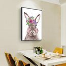5D DIY Diamond Painting Embroidery Garland Rabbit Full Round Drill Rhinesto