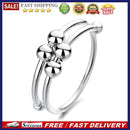 Single Coil Opening Ring Balls Anti Stress Peace Ring Jewellry Gift for Gir