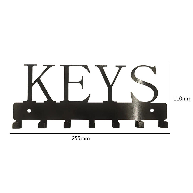 Wall Decorative Key Hat Hanger with Hooks for Door Hallway Front Entryway Office