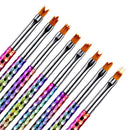 Pen Nail Painting Brush Set UV Gel Acrylic Nail Art Brush Flower Drawing Pen
