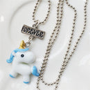 Fashion Best Friend Forever Unicorn Pendants Friendship Bff Necklace Bead Chain