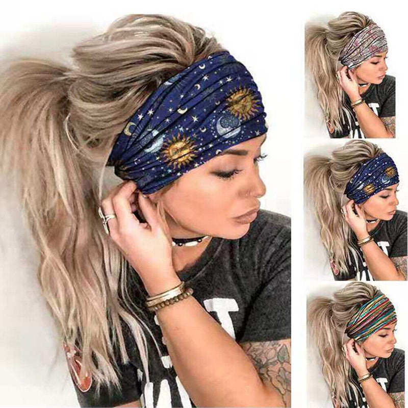 Women Hair Hoop Hair Accessories Headgear Hip Hop Tiara Hair Hoop Boho Hairband