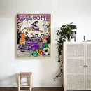 Frameless Oil Paint By Numbers Purple Gnome DIY Canvas Picture Craft Kit