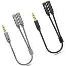 Male To 2 Female Stereo Adapter AUX Cable Jack Y Splitter Cable Audio Cable