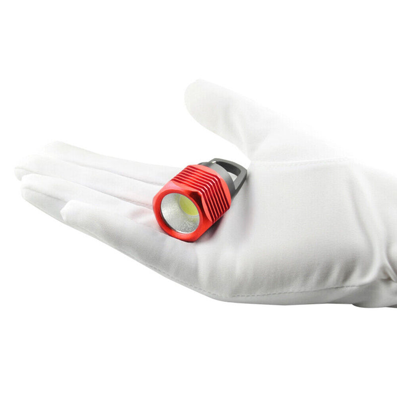 COB LED Mini Outdoor Camping Carabiner Flashlight 80lm Floodlight (Red)