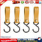 S-Shaped PU Leather Hanging Hooks Storage Rack Hook Keychain Curry (4pcs) Newly