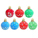 60cm Inflatable Christmas Ball Large Hanging Tree Ornament (Red Christmas D