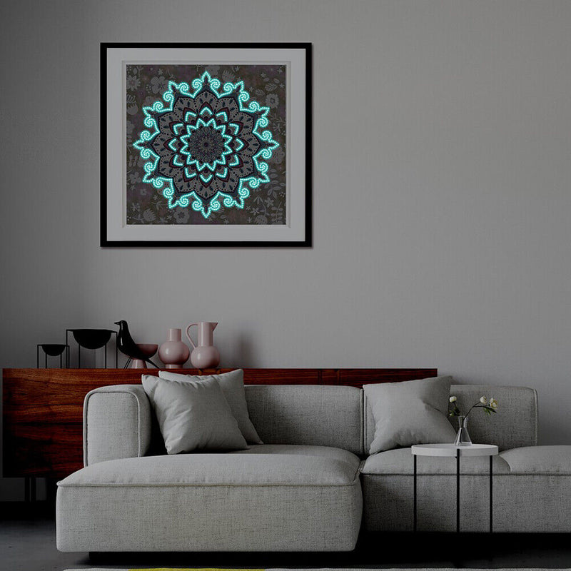 Mandala Luminous Part Mosaic Special Shaped Diamond DIY Paint Kit (YGSMT02)