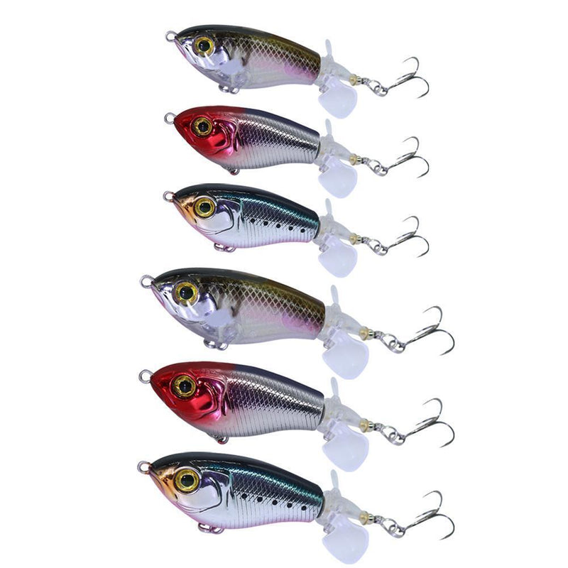 Popper Fishing Lure Topwater Floating Propeller Artificial Swimbait (9g 1)