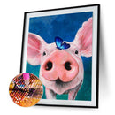 5D DIY Animal Full Round Diamond Painting Rhinestone Art Crafts Home Decor Gi